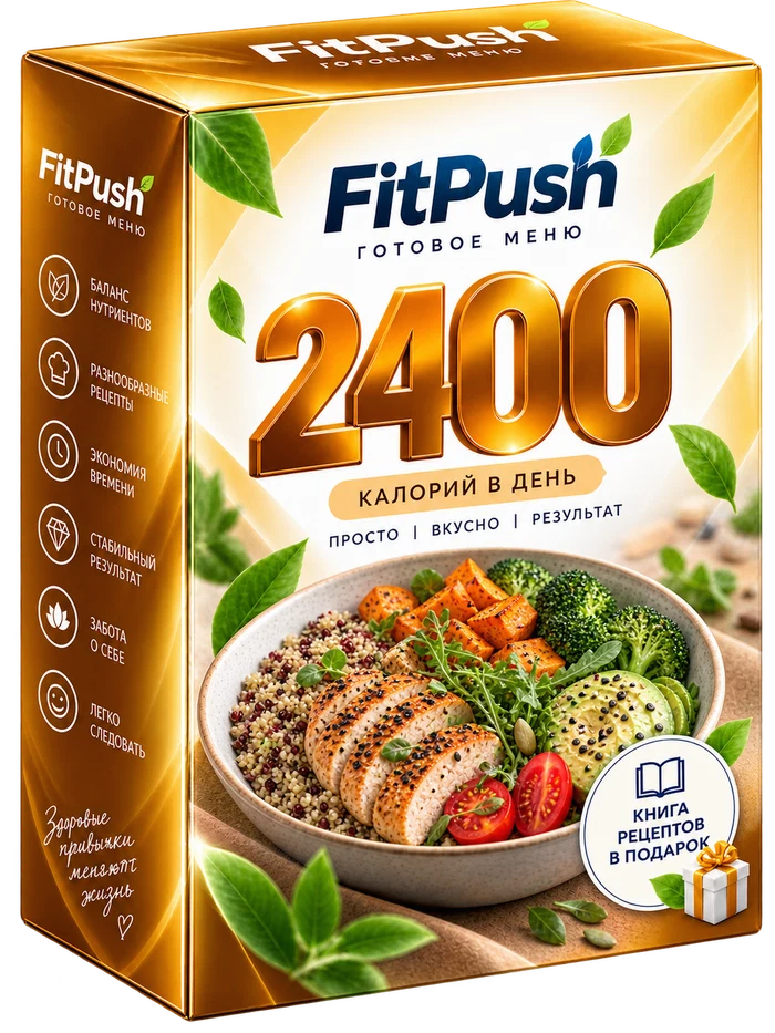 Обложка меню на 2400 ккал