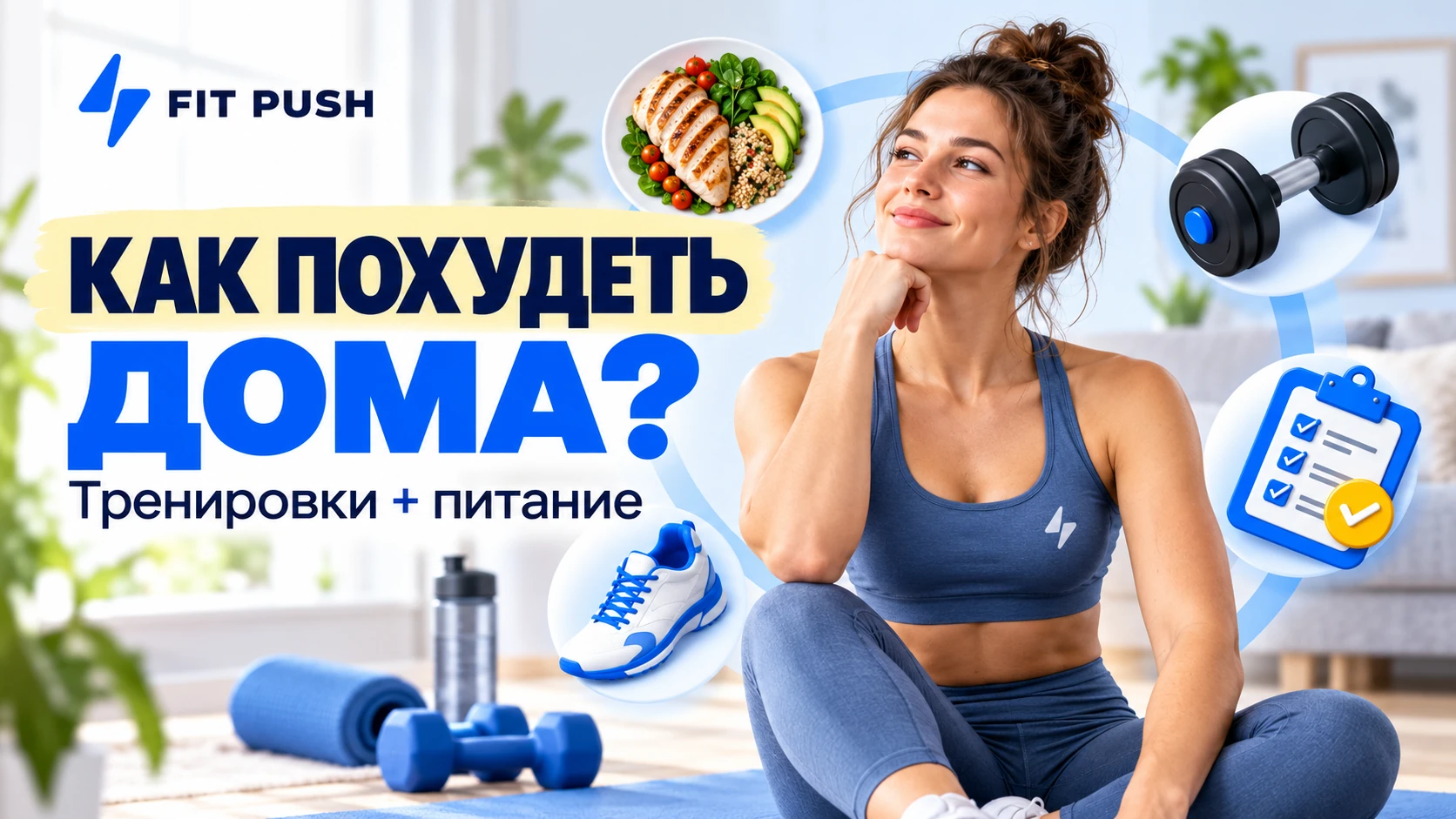 Похудение дома: питание, силовые тренировки и ходьба
