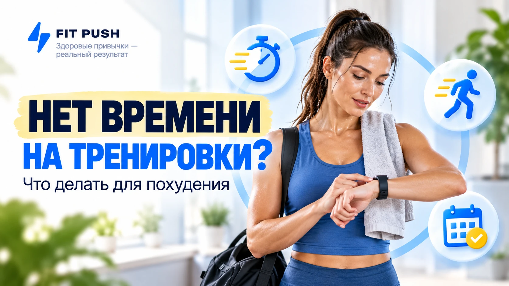 Короткие тренировки при плотном графике: занятия дома и в зале