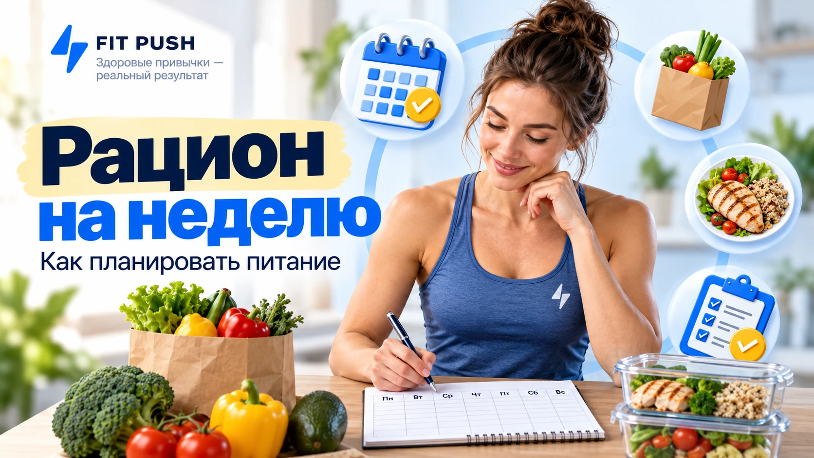 Как планировать рацион на неделю для похудения