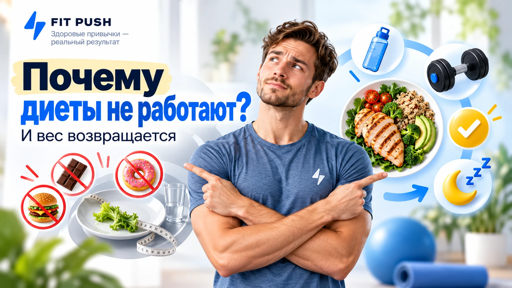 Почему диеты не работают надолго и вес возвращается