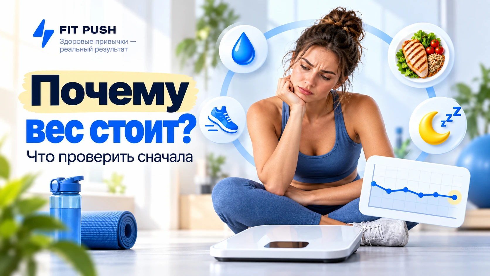 Почему вес стоит на месте при похудении и что делать