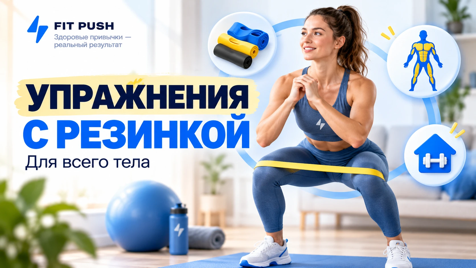 Упражнения с фитнес-резинкой дома: тренировка всего тела
