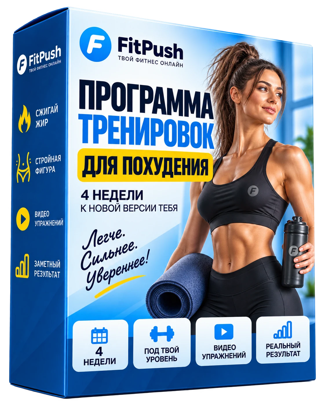 Коробка Fit Push — программа тренировок для похудения на 4 недели